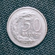 LICYTACJA MONETA obiegowa 50 groszy 1990