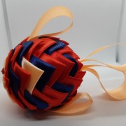 Rybka ze wstążek ozdoba