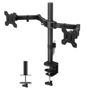 Uchwyt na dwa monitory BONTEC, 13 - 27 cali, do 10 kg na jeden monitor 