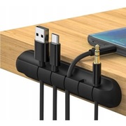 Organizer Do Kabli Przewodów Uchwyt Samoprzylepny Na Biurko Mocny Klej 5Ø