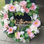 Wiosenny wianek na dzrwi 40cm 