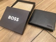 HUGO BOSS męski skórzany portfel NOWY pojemny w pudełku OKAZJA