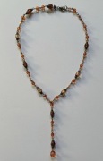 Naszyjnik ze szklanych fasetowanych korali