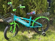 Rowerek 16 cali sumenqui srebrny, czerwony, turkusowy