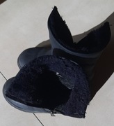 Buty zimowe skórzane ocieplane rozmiar 24 dla dziewczynki CoolClub