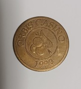 Żeton z kasyna Szczecin Slot Club Orbis Casino 1990
