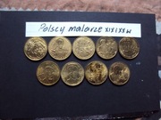 Komplet monet 2 zł 9szt  z serii Polscy Malarze z XIX i XX w. jak na foto