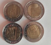 4 sztuki Monet 5 złotowych seria Nordic Gold 