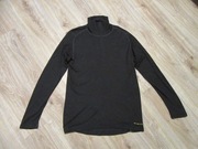 DEVOLD SAFE męska czarna bluzka stójka wełna merino _ L