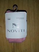 Rajstopy bawełniane prążek różowe - rozmiar 92/98