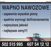 Wapna, Nawozy Mineralne Luz,Najwyższa Jakość Produktu! z dostawa na Polskę 