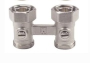Diamond zawór grzejnikowy prosty podwójny 3/4" gw x 1/2" gz