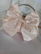 Torebka koktajlowa - Morelowa kokarda