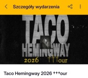 Bilet Taco Hemingway 22.05 Narodowy - GA Płyta