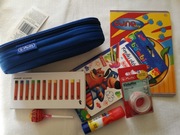 Zestaw szkolny piórnik Herlitz, kredki,taśma, klej,zeszyt+gratisy