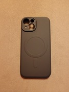 Etui iPhone 15  Magsafe  HQ Phone Case  Matt Premium Soft Silicone  Black 