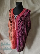 Szydełkowa tunika plażowa-cover up "Summer Net"