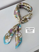 Elegancka Apaszka jedwabna 53x53 cm - Stylowa i uniwersalna!