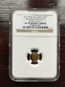 Beatyfikacja Jana Pawła ll 1gr pr 900 w amerykańskim graidingu NGC PF 70 