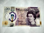 Banknot Anglia 20 funtów 2020 polimer JWM Turner