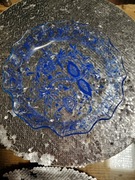 patera wzór niebieski