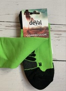 Męskie Sportowe Długie Skarpty Kompresyjne Bieganie deVal Run 43-46 Nowe