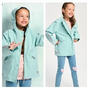 Kurtka jesienna softshell wiatrówka przejściowa polar miętowa 134