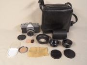 Mamiya/sekor 528 TL lustrzanka duży zestaw 
