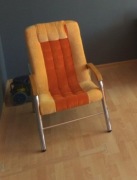 Fotele 2 szt. w kolor pomarańczowo-żółtym cena za szukę