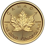 1/20 uncji złota kanadyjski liść klonowy 2025