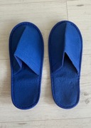 NOWE hotelowe kapcie SPA pantofle damskie męskie niebieskie 