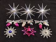 Bombki zabawki z PRL kolorowe retro ozdoby choinkowe 