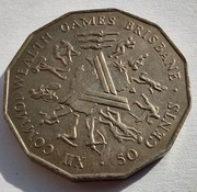 AUSTRALIA 50 Cent 1982 ŁADNA 