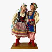 Vintage Cepelia Krakowiacy - Para Krakowska w Stroju Krakowskim, lata 70. 