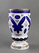 Kielich szklanica Biedermeier 19 wiek duża!