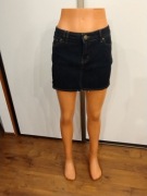 Spódniczka jeansowa mini One Live L granatowa denim Y2K wysoki stan