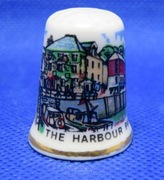 Naparstek Kolekcjonerski Porcelanowy Harbour Padstow