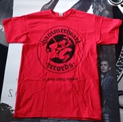 HAMMERHEART RECORDS T-shirt M logo red