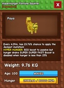 Grow a Garden HyperHunger Fortune Squirrel