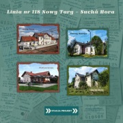 Linia nr 118 Nowy Targ - Suchá Hora kartki 4 szt.