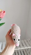 Szczurek na szydełku handmade, dekoracja