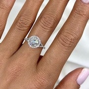 Pierścionek, Diament 1,25ct VS1/E Certyfiakt HRD