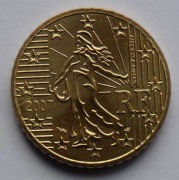 FRANCJA 2007 50 CENTÓW UNC !!!!!!!!!!