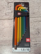 Zestaw długich Imbusów, Inbus colorgrip, made in Germany
