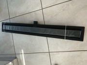 Odpływ liniowy Balneo Duplex Next Black 80 cm – Czarny Mat / 2w1