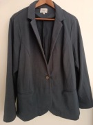 Zizzi żakiet marynarka granatowa 50 52 3XL 4XL Plus Size wiskoza casual