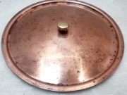 duża miedziana stalowa pokrywka garnka patelni 30cm inox