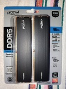 2x 48GB =96GB  -->DDR5 -5600 --CRUCIAL PRO  ->XMP & EXPO ->FV GP Dożywotnia