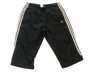 ADIDAS  czarne męskie sportowe 3/4 SPODENKI Z KIESZENIAMI rozmiar XL
