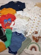 Zestaw ubranek mix paka dla chłopca rozmiar 56-62   16 sztuk CREAM